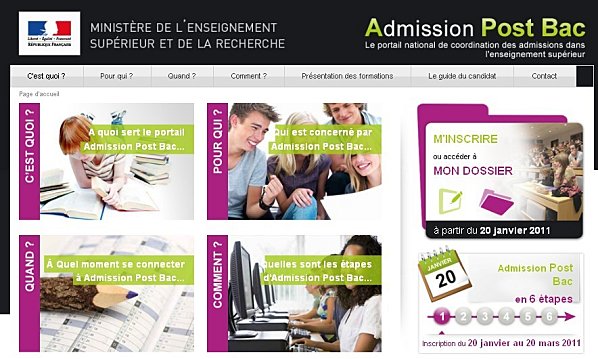 Admission Post Bac : les informations nécessaires